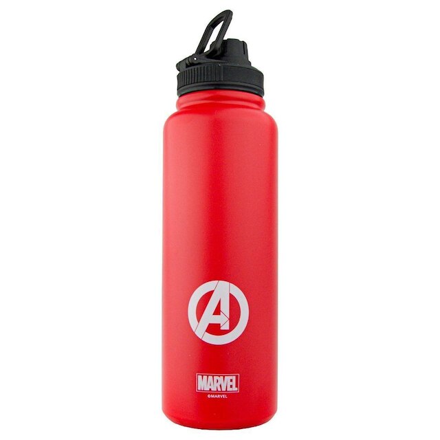 Garrafa Homem de Ferro Térmica Marvel 1 Litro Big Hero Inox Resistente