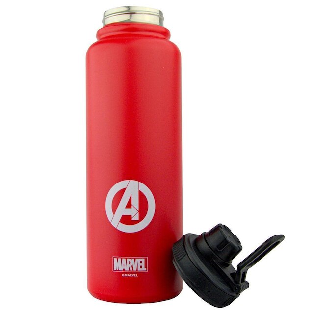 Garrafa Homem de Ferro Térmica Marvel 1 Litro Big Hero Inox Resistente