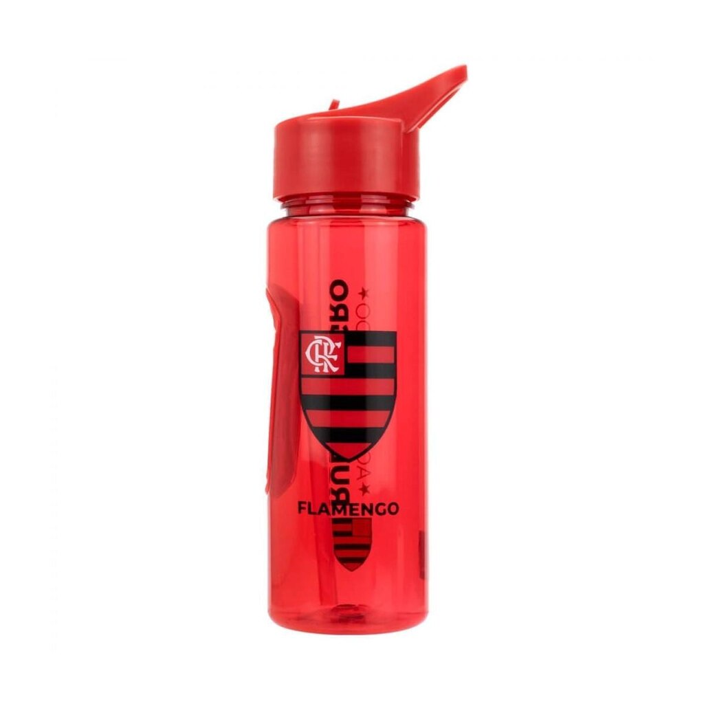Garrafa Plástico Canudo 700ml - Flamengo