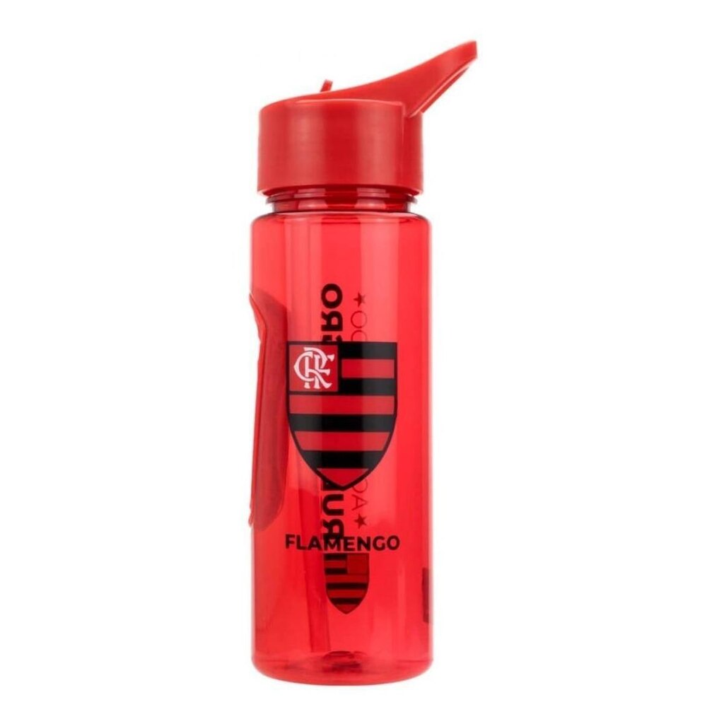 Garrafa Plástico Canudo Academia Apoio 700ml Flamengo