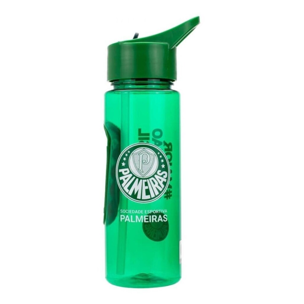 Garrafa Plástico Canudo Academia Apoio 700ml Palmeiras