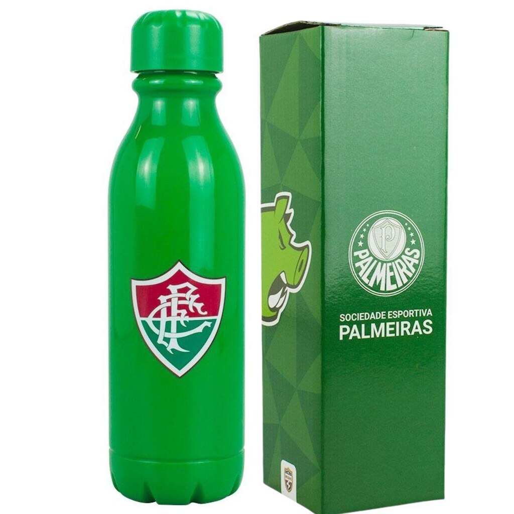 Garrafa Plástico Tampa Rosqueável 600ml - Fluminense