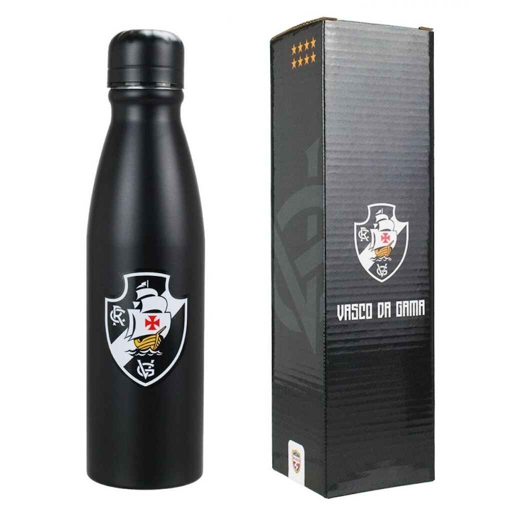 Garrafa Redonda Alumínio 600ml - Vasco Da Gama