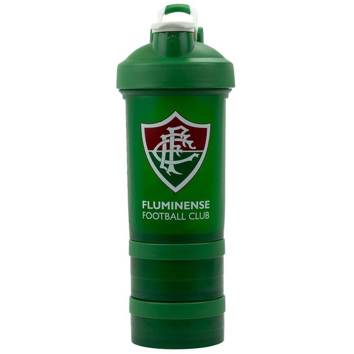 Garrafa Shakeira Mola 2 Compartimentos 500ml - Fluminense