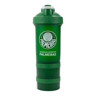 Garrafa Shakeira Mola 2 Compartimentos 500ml  Palmeiras