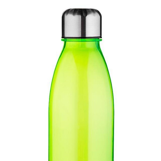 Garrafa Squeeze 700ml de Plástico C/ Tampa e Base de Metal