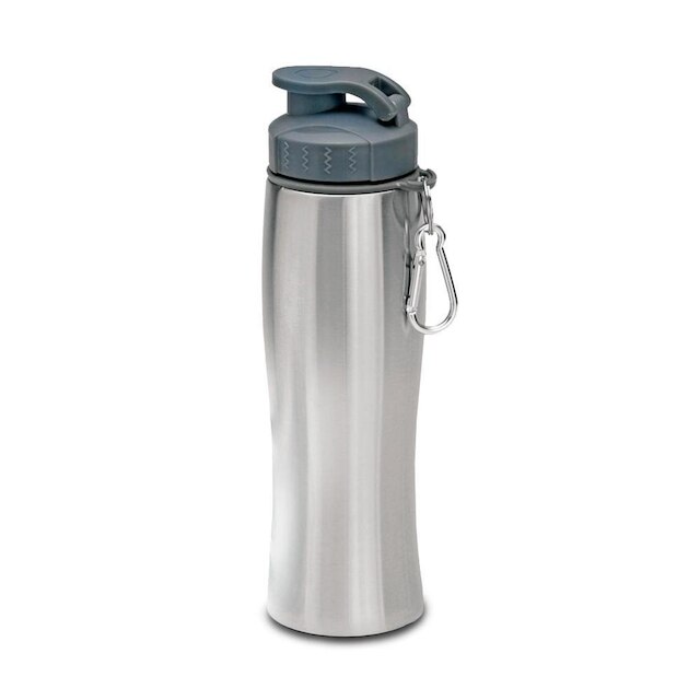 Garrafa Squeeze 750ml Aço Inox C/ Bico E Mosquetão