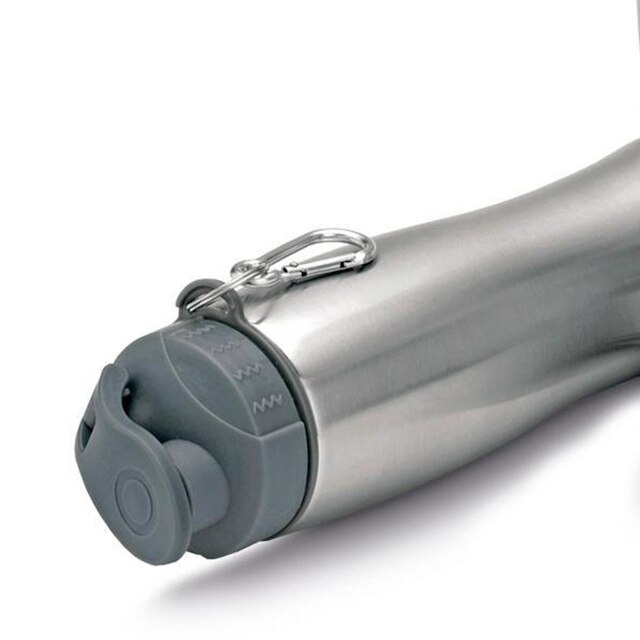 Garrafa Squeeze 750ml Aço Inox C/ Bico E Mosquetão