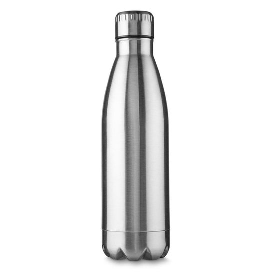 Garrafa Squeeze 750ml De Aço Inox e Tampa de Metal - Prata Menor preço em Garrafa Squeeze 750ml De Aço Inox e Tampa de Metal - Prata