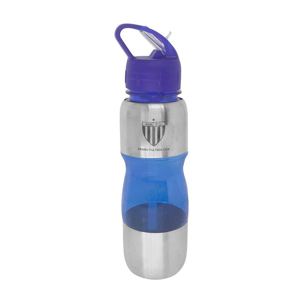 Garrafa Squeeze Alumínio com Plástico 600ml do Avaí Oficial