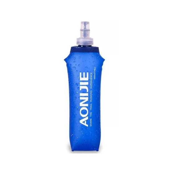 Garrafa Squeeze De Silicone Soft Dobrável - 500ml - Aonijie - Azul Menor preço em Garrafa Squeeze De Silicone Soft Dobrável - 500ml - Aonijie - Azul