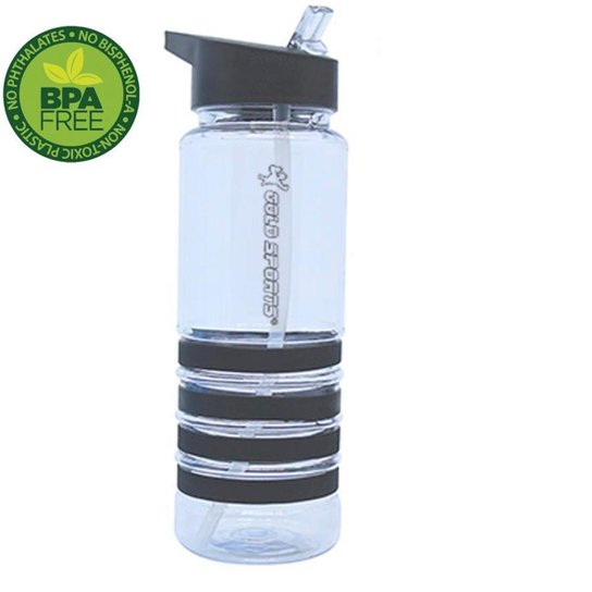 Garrafa Squeeze Gold Sports Performance -750ml - Cinza Menor preço em Garrafa Squeeze Gold Sports Performance -750ml - Cinza