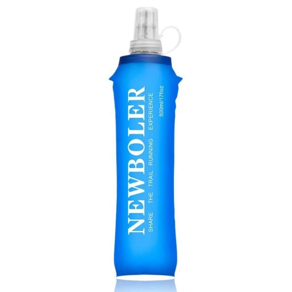 Garrafa Squeeze Silicone Soft Leve Dobrável 500ml Newboler