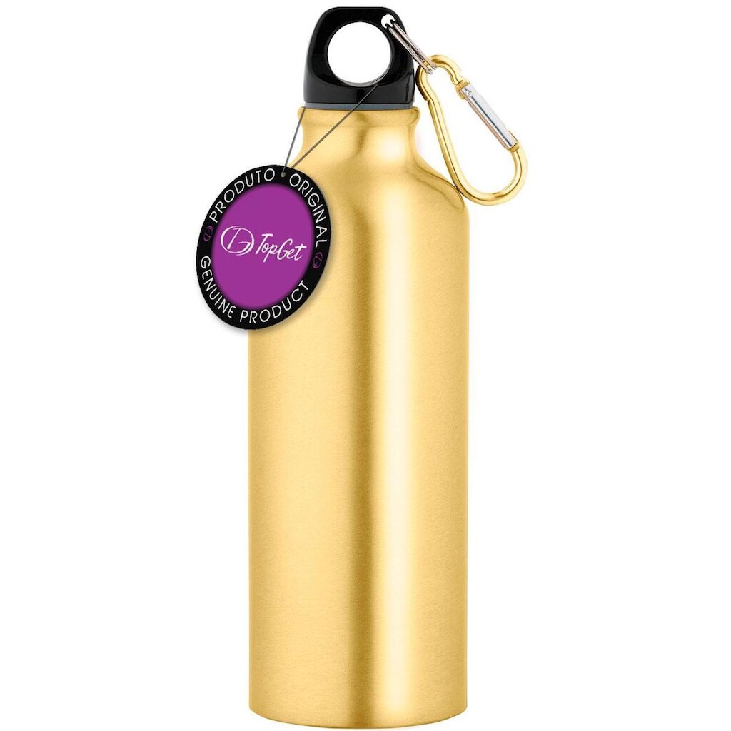 Garrafa Squeeze Sport 500 ml TopGet - Dourado