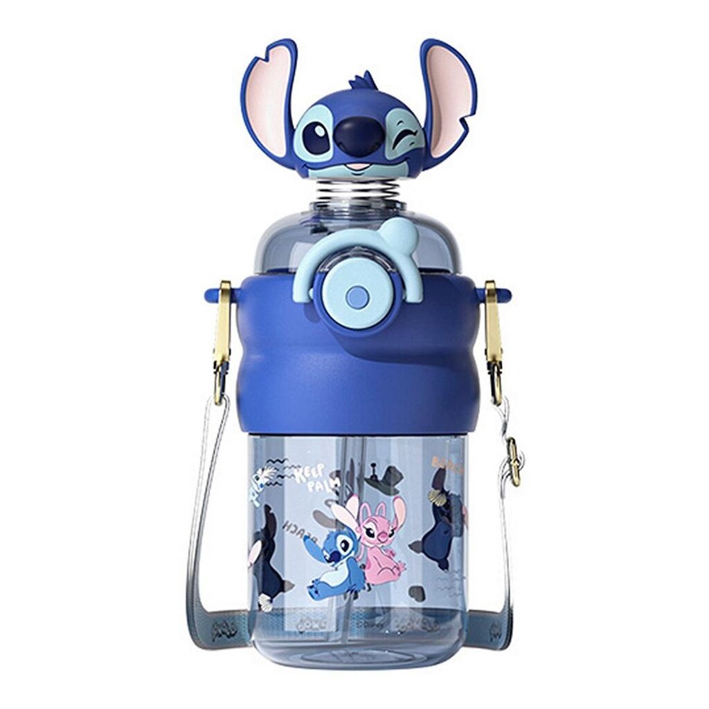 Garrafa Stitch Resistente 600 Ml Escolar Infantil Disney