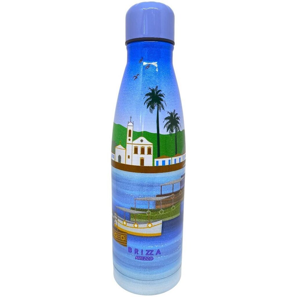 Garrafa Térmica 500 mL Estampada Atemporal Brizza Arezzo