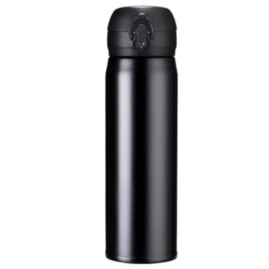 Garrafa Térmica aço Inox portátil viagem agua academia - Preto Menor preço em Garrafa Térmica aço Inox portátil viagem agua academia - Preto
