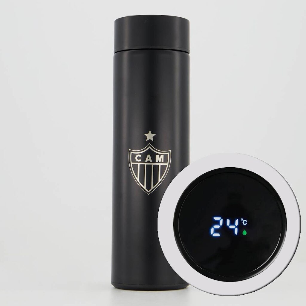 Garrafa Térmica Atlético Mineiro 400Ml Display Preta