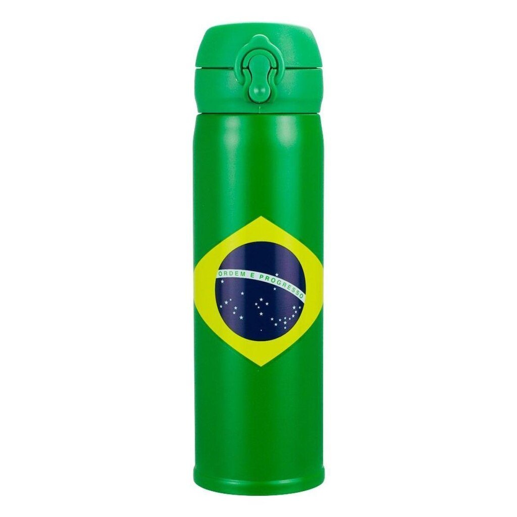 Garrafa Térmica Brasil Copa Verde 420ml