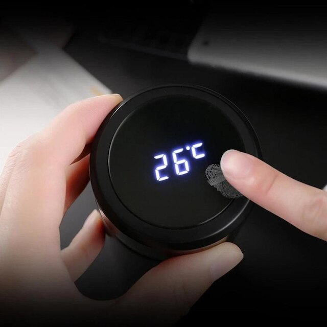 Garrafa Térmica com Indicador e Sensor de Temperatura LED