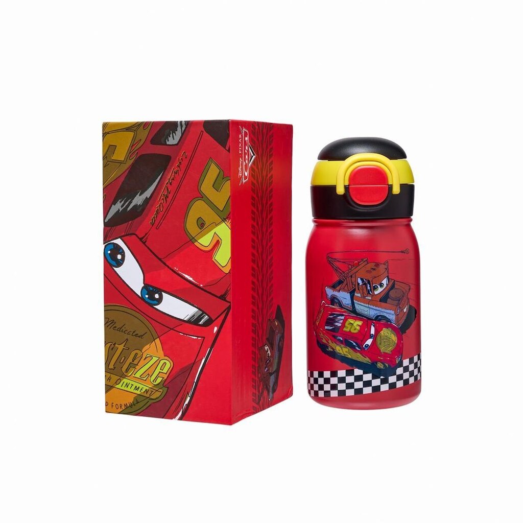 Garrafa Térmica Disney Carros Inox Bocal Duplo 500ML