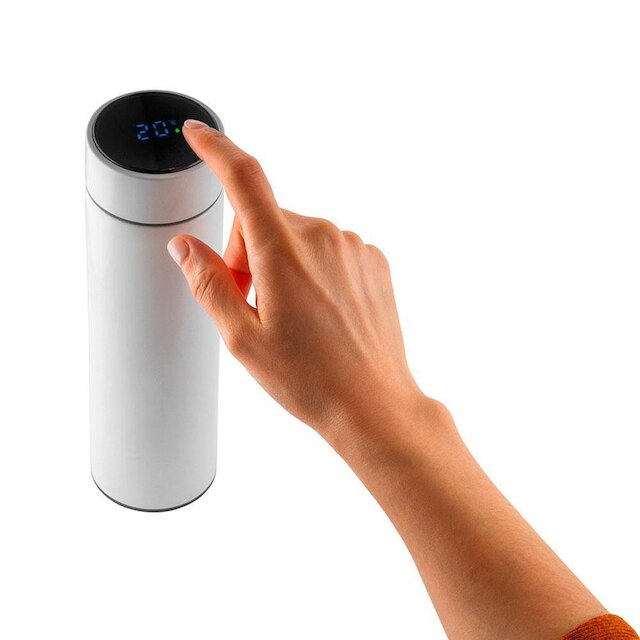Garrafa Térmica emAço Inoxidável com Medidor de Temperatura Digital e Infusor TopGet
