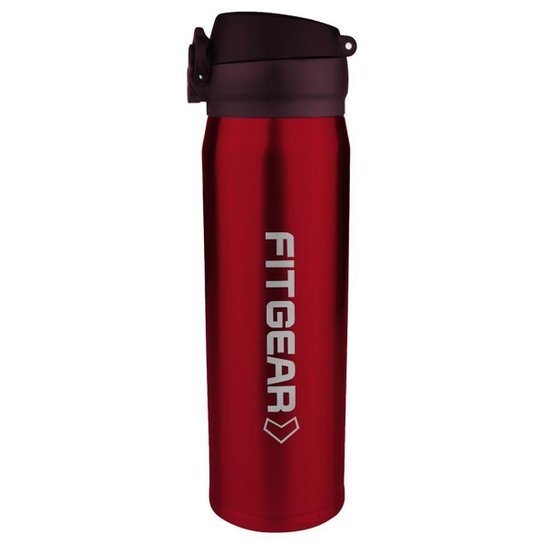 Garrafa Térmica FitGear Defender - Vermelho Menor preço em Garrafa Térmica FitGear Defender - Vermelho
