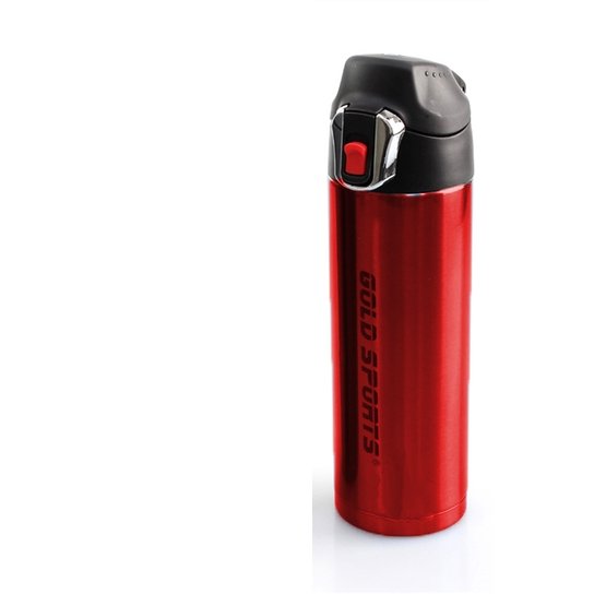 Garrafa Térmica Gold Sports 500ml - Vermelho Menor preço em Garrafa Térmica Gold Sports 500ml - Vermelho