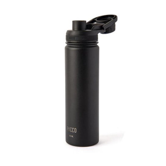 Garrafa Térmica Hydra Preta 650ml Pacco - Preto