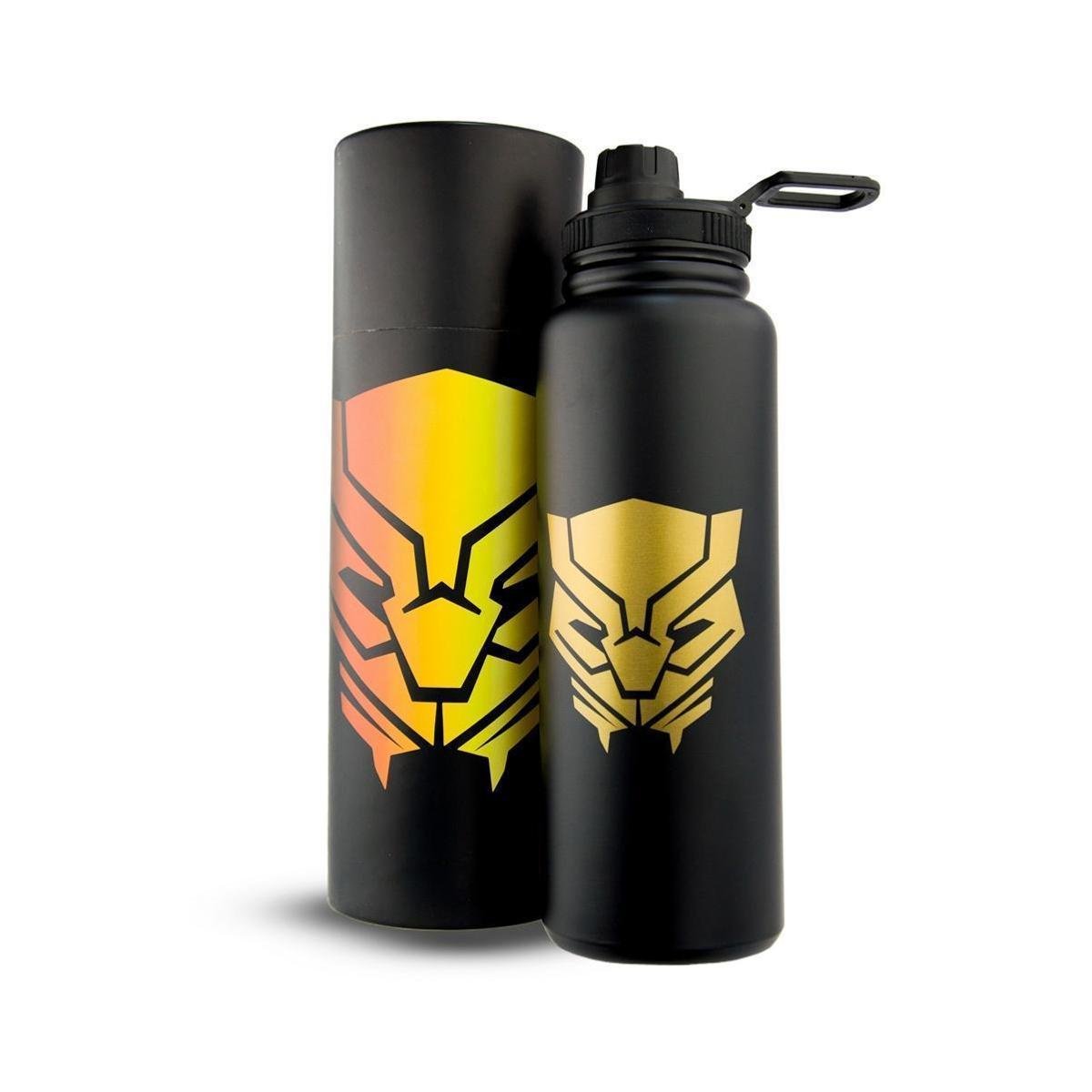 Garrafa Térmica Inox Pantera Negra Marvel 1L Resistente Menor preço em Garrafa Térmica Inox Pantera Negra Marvel 1L Resistente