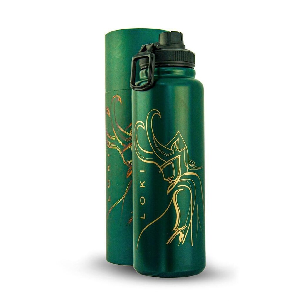 Garrafa Térmica Marvel Loki 1 Litro Inox Resistente
