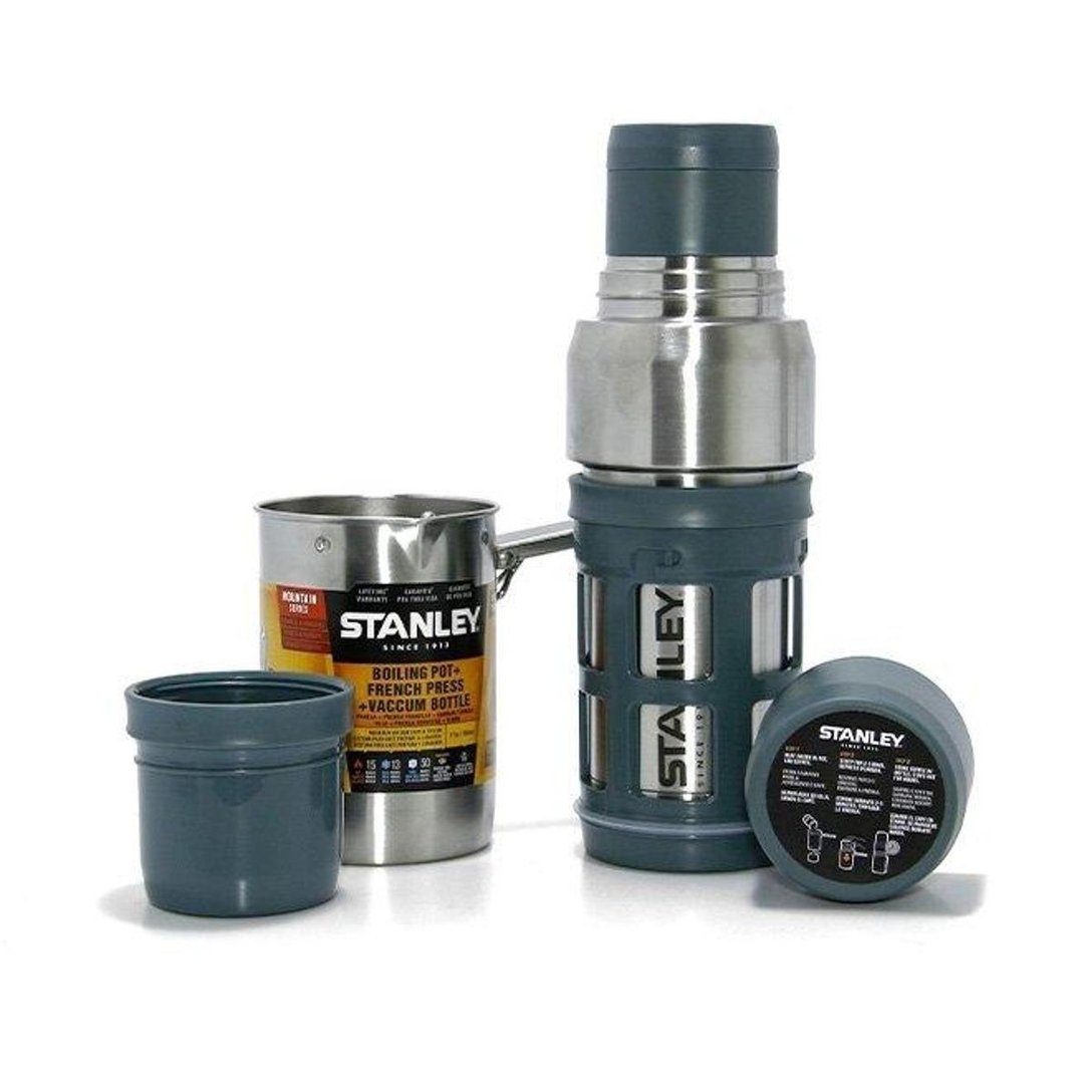 Garrafa Térmica Para Preparar Café Portátil Stanley 500ml Prata