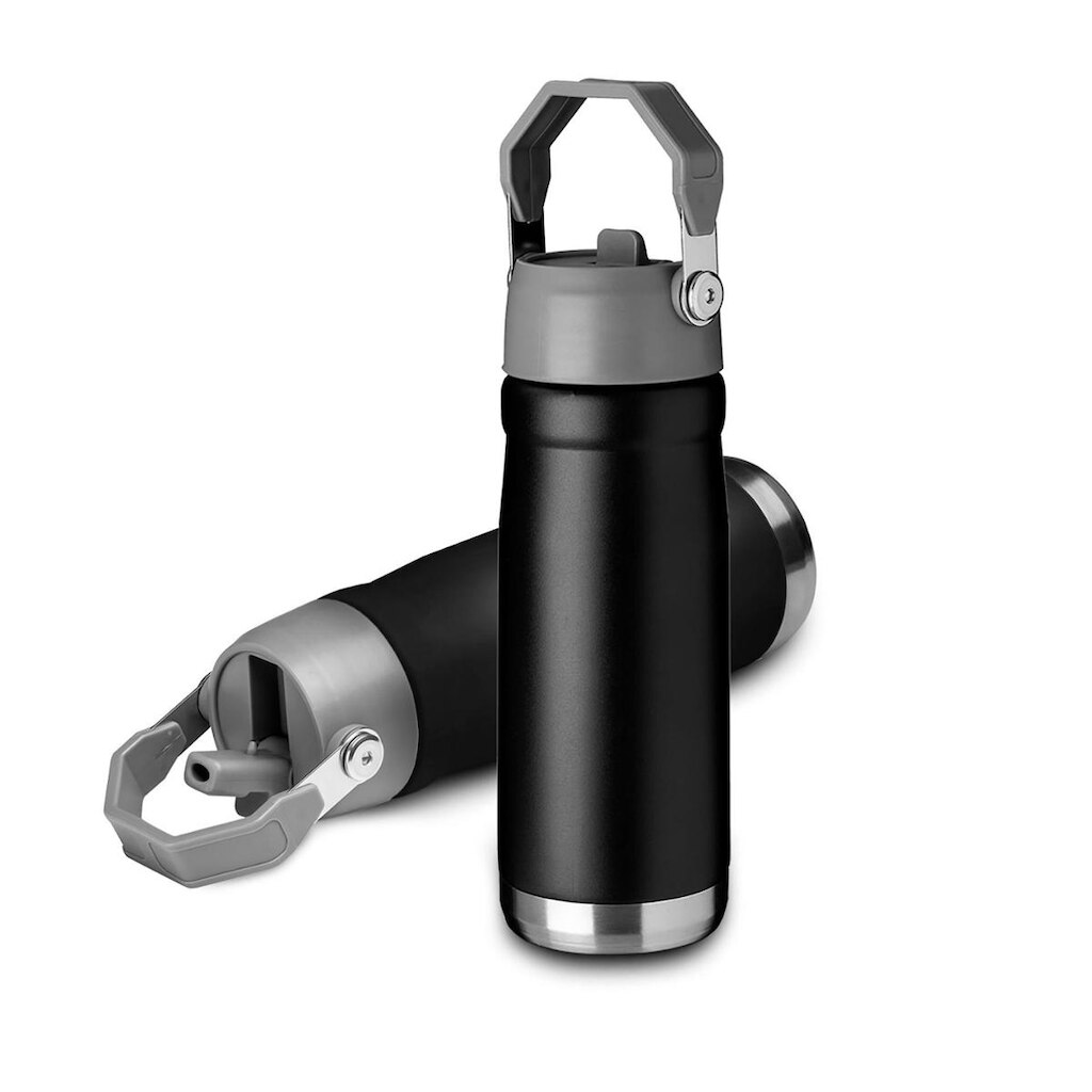 Garrafa Térmica Squeeze 650ml Aço Inoxidável Parede Dupla C/ Alça