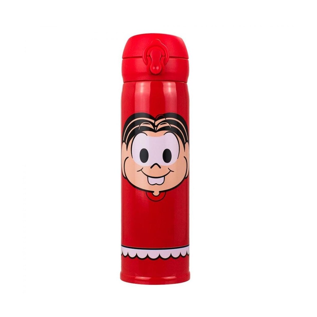 Garrafa Térmica Vermelha Mônica 400ml - Turma Da Mônica