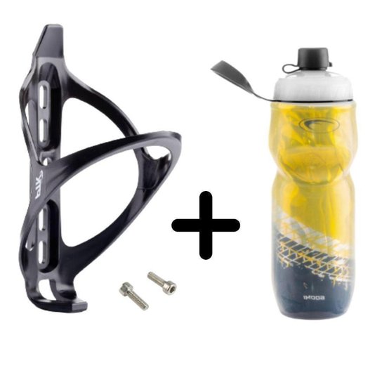 Garrafinha de Água Térmica Squeeze Caramanhola com Suporte Gênero:Unissex - Amarelo Menor preço em Garrafinha de Água Térmica Squeeze Caramanhola com Suporte Gênero:Unissex - Amarelo