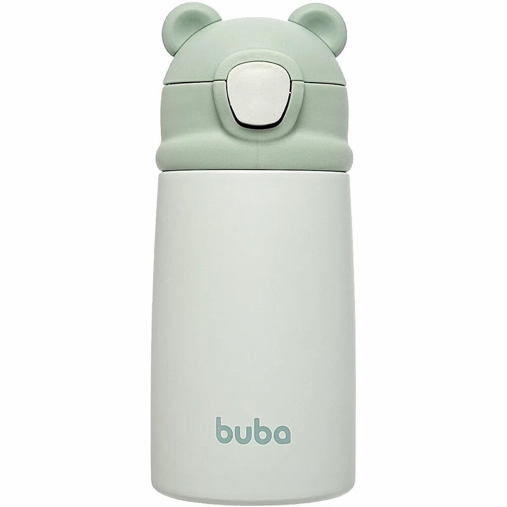 Garrafinha Térmica Buba Parede Dupla Ursinho Verde