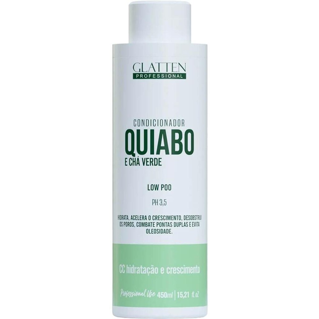 Glatten Quiabo e Chá Verde - Condicionador Hidratação e Crescimento 450ml
