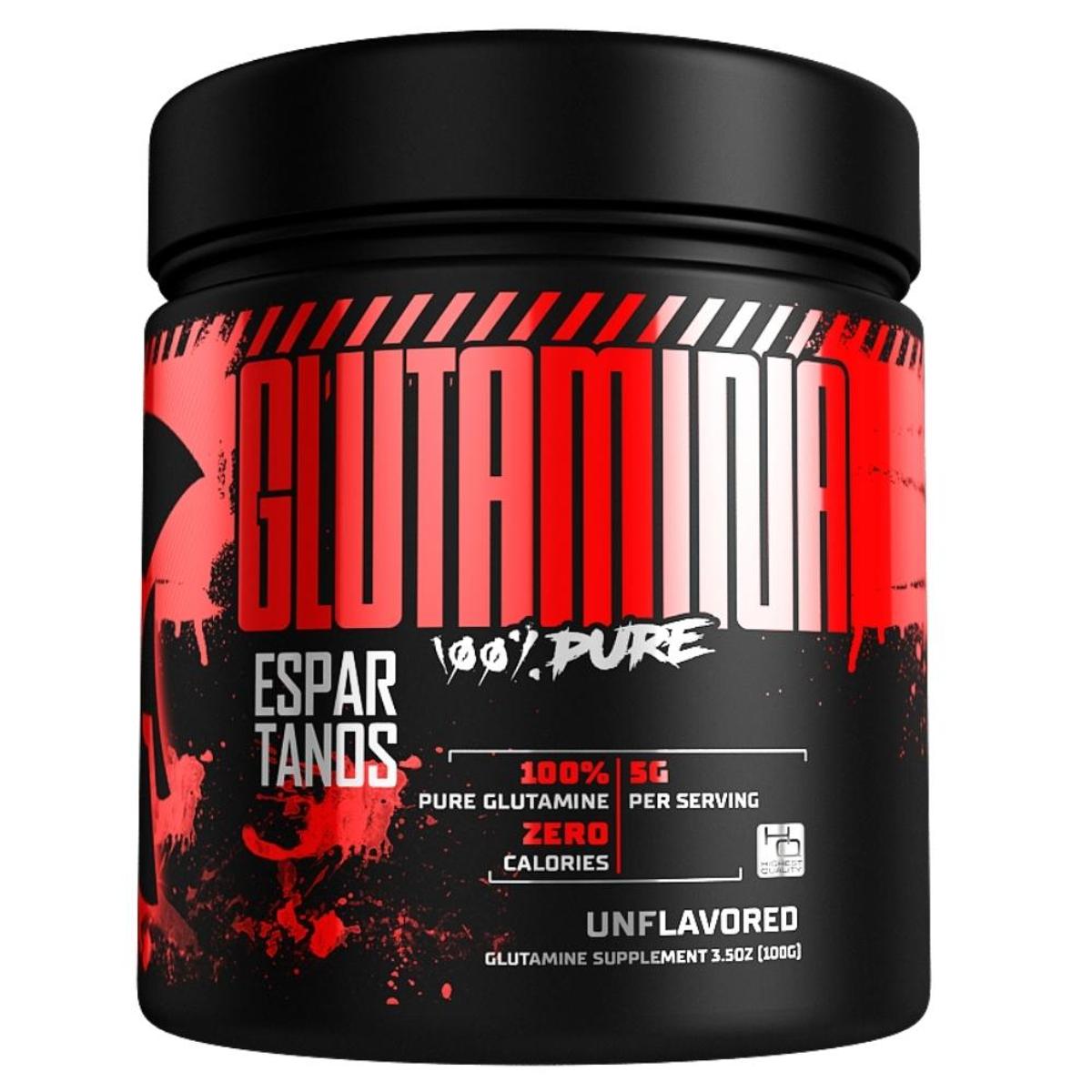 Glutamina 100% Pure Espartanos - 100 GR Menor preço em Glutamina 100% Pure Espartanos - 100 GR
