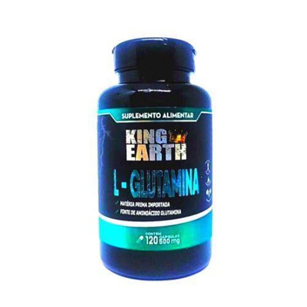 Glutamina 120 Cápsulas  Pura  Sem Gluten Sem Lactose - Sem Sabor