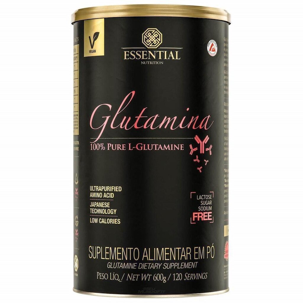 Glutamina 600g Imunidade Essential Nutrition