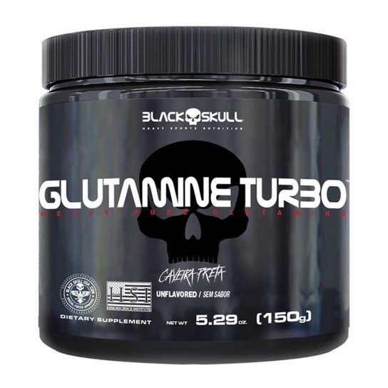 Glutamina / Glutamine Turbo 150g - Black Skull Menor preço em Glutamina / Glutamine Turbo 150g - Black Skull