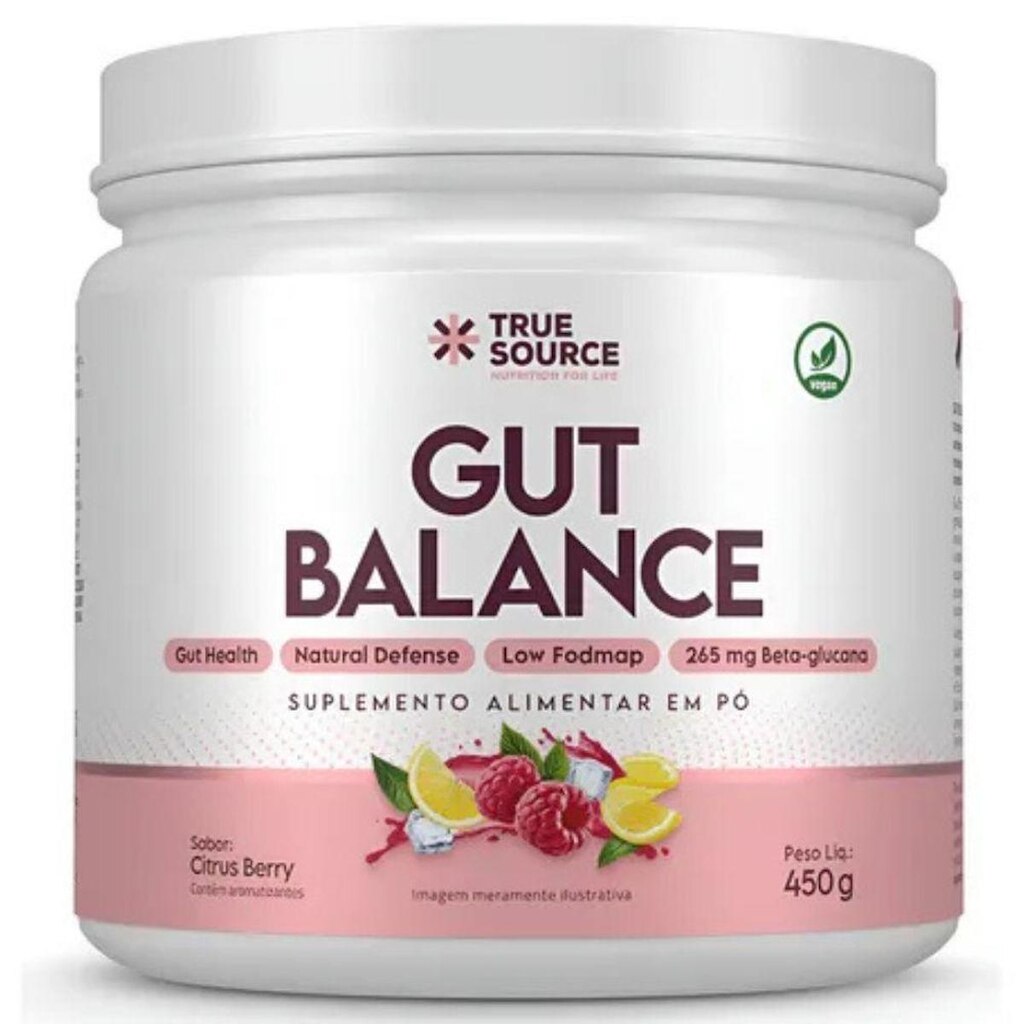 Glutamina Gut Balance Citrus Berry 450g - True Source