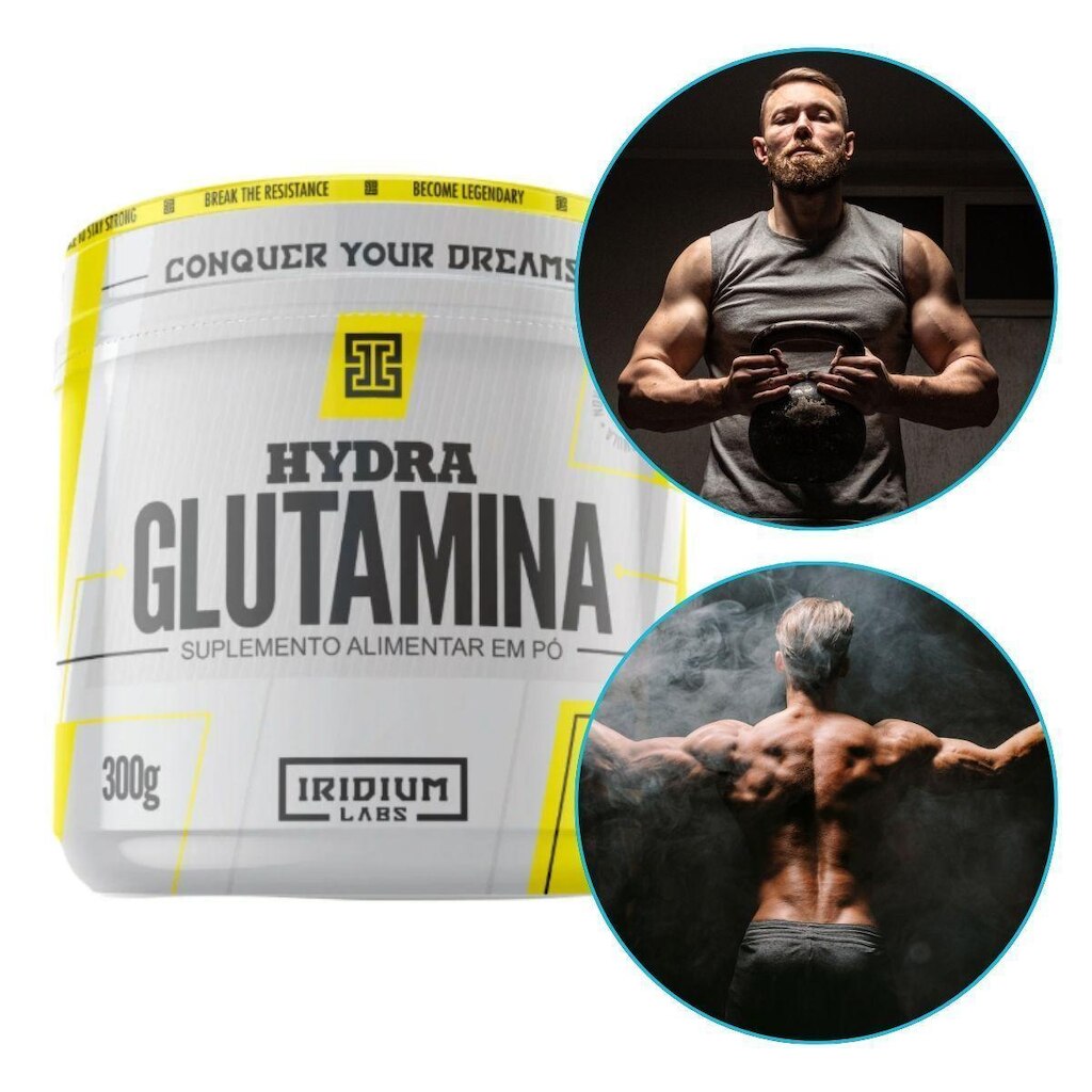 Glutamina Hydra 100 Pura 300g Iridium Labs Original