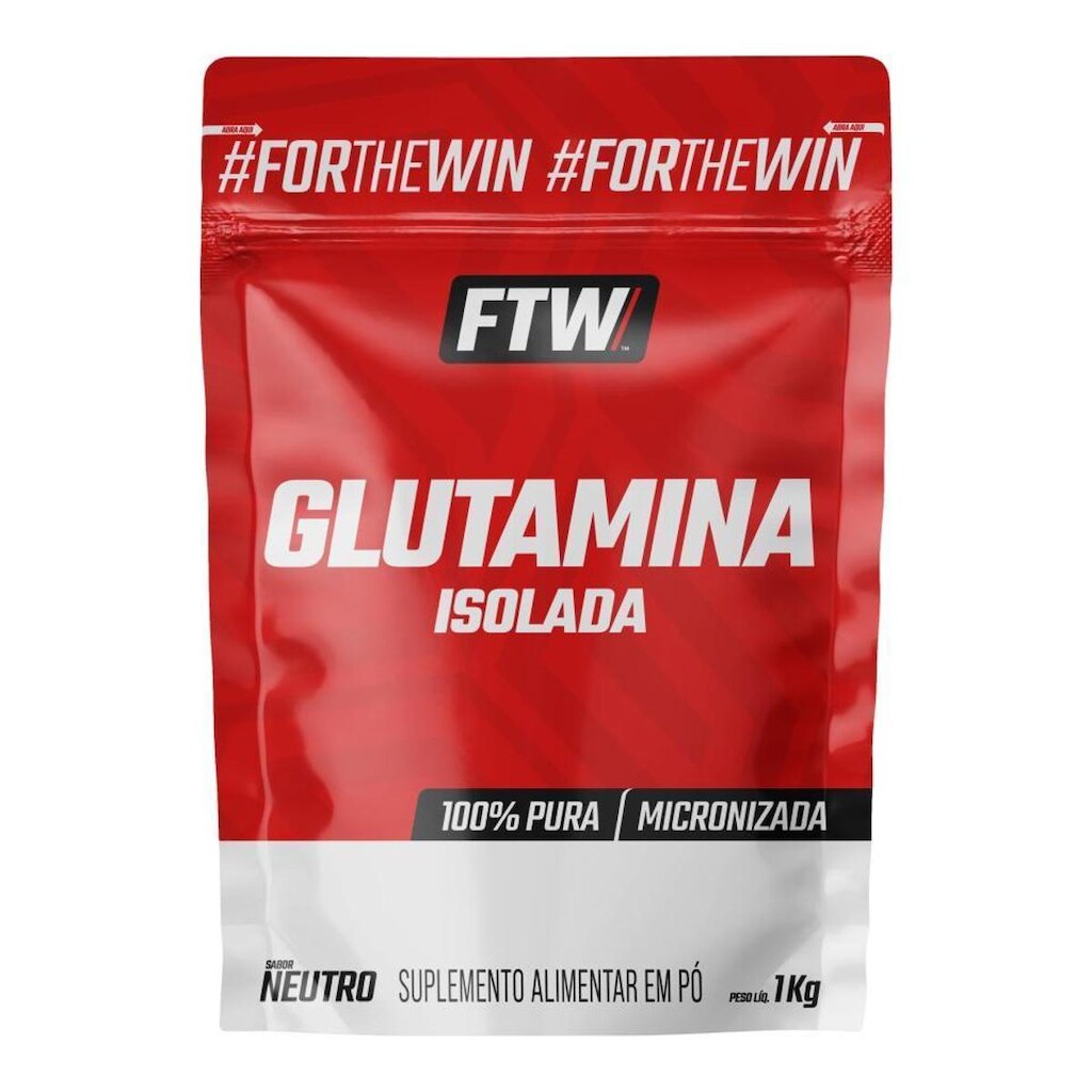 Glutamina Micronizada Isolada Refil 1Kg FTW