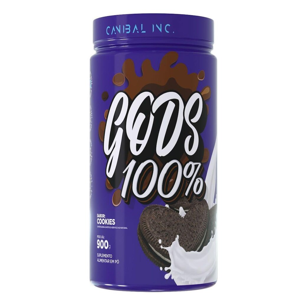 Gods Whey 100% - 900g Cookies - Canibal
