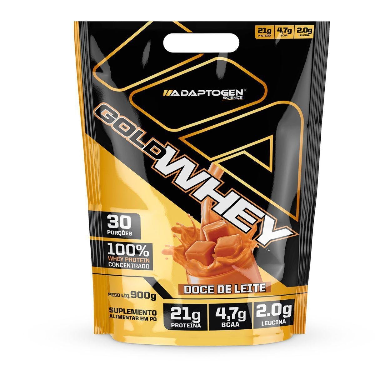 Gold Whey Bag 900g - Adaptogen Menor preço em Gold Whey Bag 900g - Adaptogen