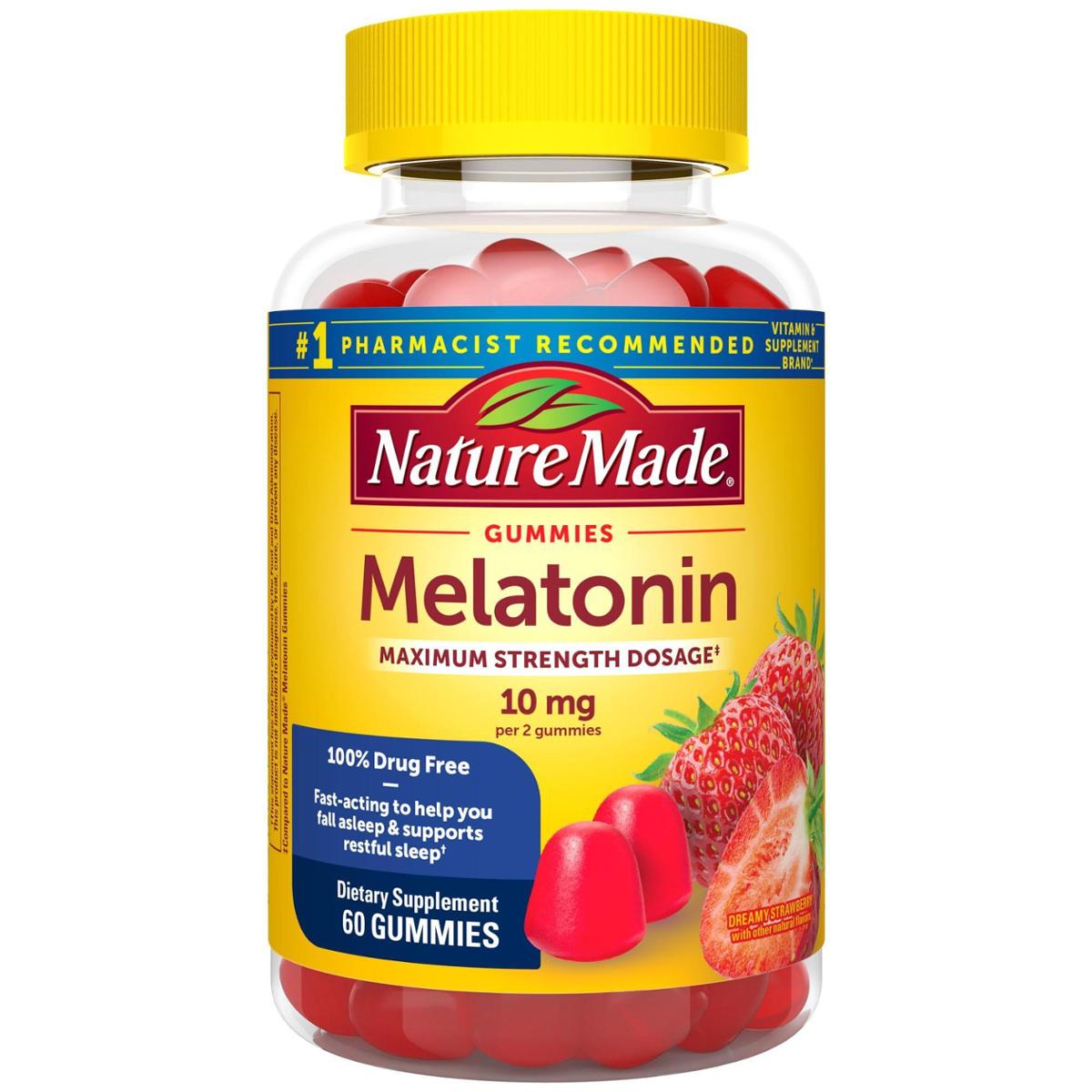 Gomas Sleep Aid Nature Made Melatonina De 10 Mg (60 Unidades)