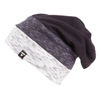 Gorro Brohood Blocks Canelado Mescla Branco Preto