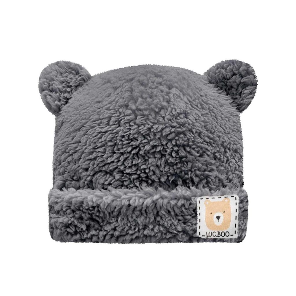 Gorro Infantil Boo em Pelo Carneirinho Cinza Luc.boo