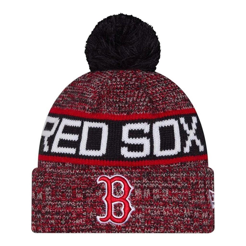 Gorro New Era Knit Boston Red Sox Vermelho e Preto